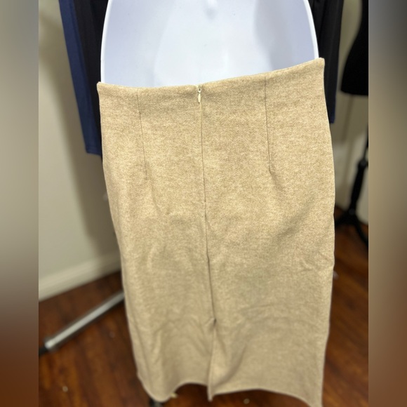 OGL Cashmere-like A-Line Midi Skirt - Picture 5 of 10